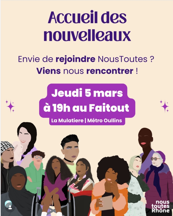 Accueil des Nouvelleaux - Nous Toutes Rhône