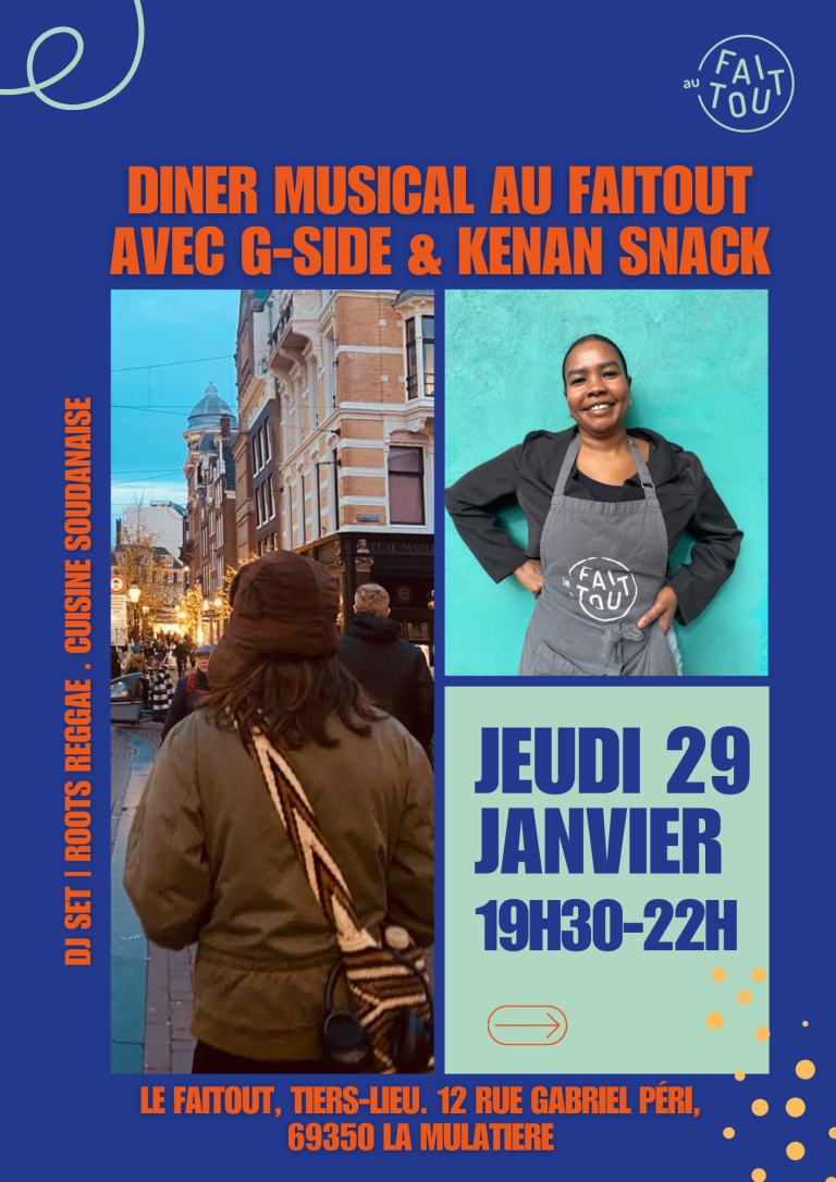 Diner musical : dj set et menu soudanais