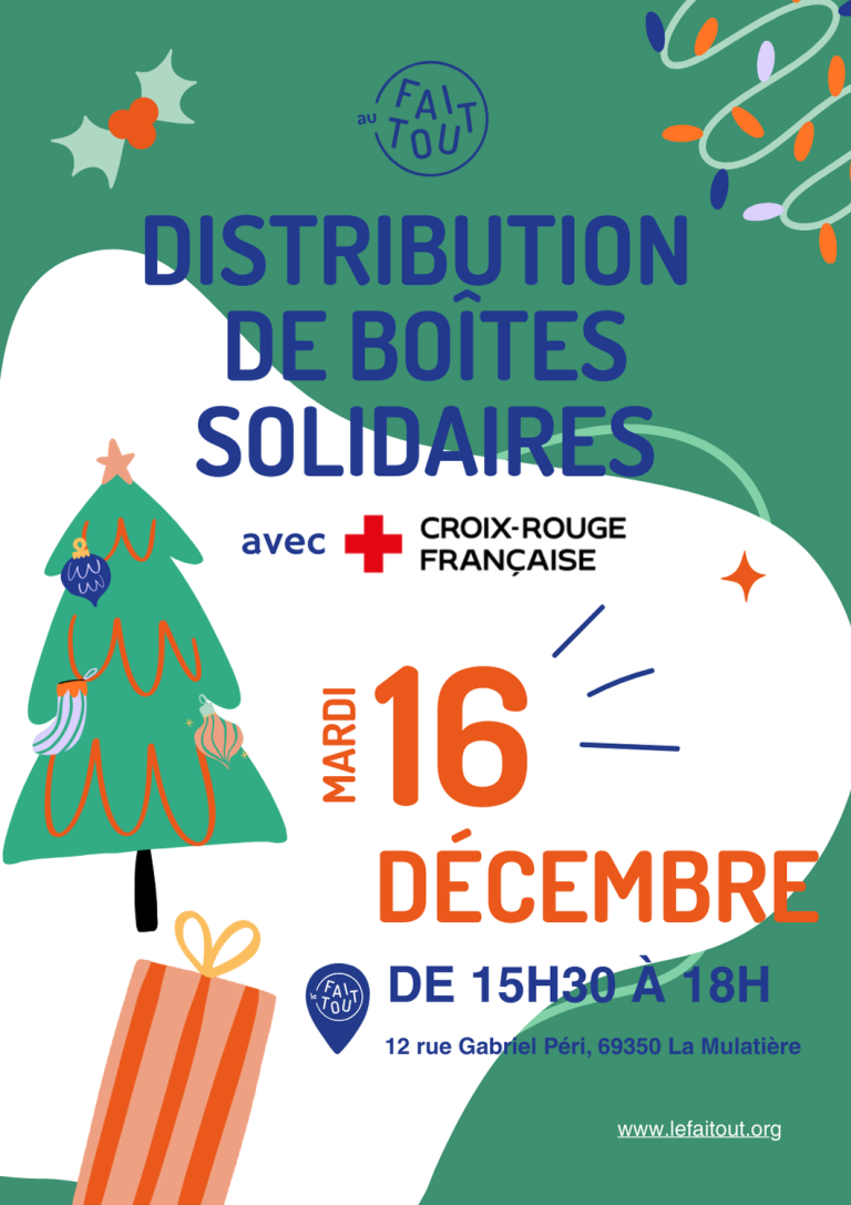 Distribution de boîtes solidaires pour Noël