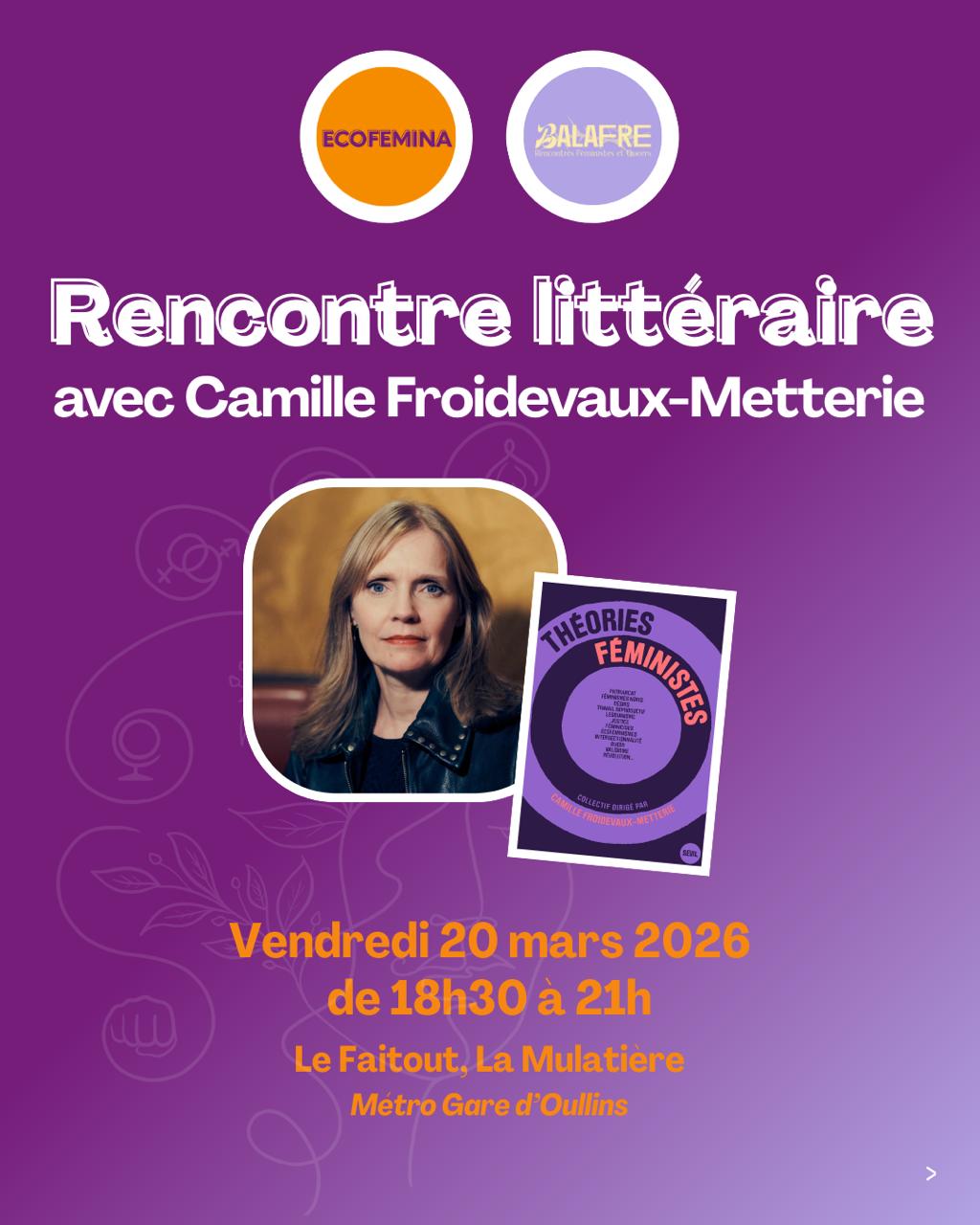 Annulée - Rencontre littéraire "Théories Féministes" avec Camille Froidevaux-Metterie