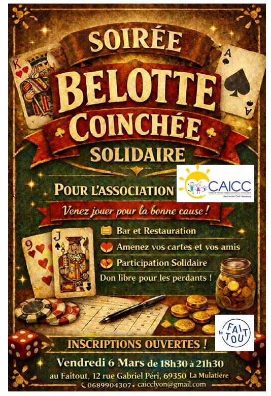 Soirée Belote coinchée solidaire