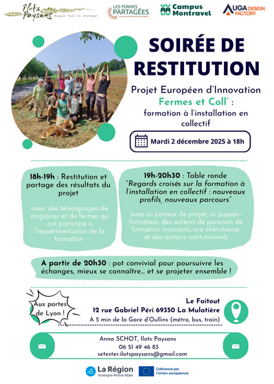 Table ronde sur les nouveaux parcours d’installation agricole et les formations
